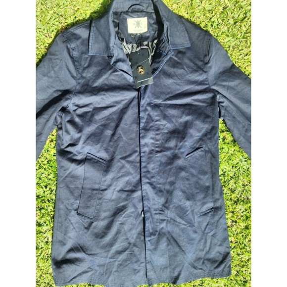 Daily Paper Blue Button Coat w/pockets Size Medium - Picture 2 of 10